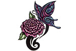 Papillon sur pivoine