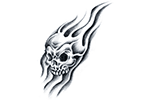 Cr�ne flammes gris