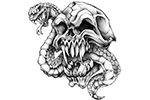 Cr�ne tigre serpent