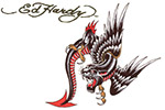 Ed Hardy Dragon noir