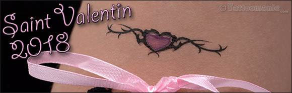 Tatouage temporaire Saint Valentin